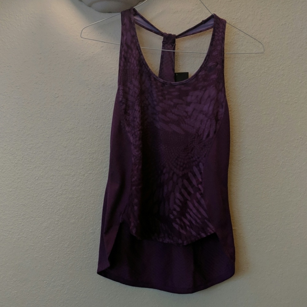 Asics purple flex tank medium nwt